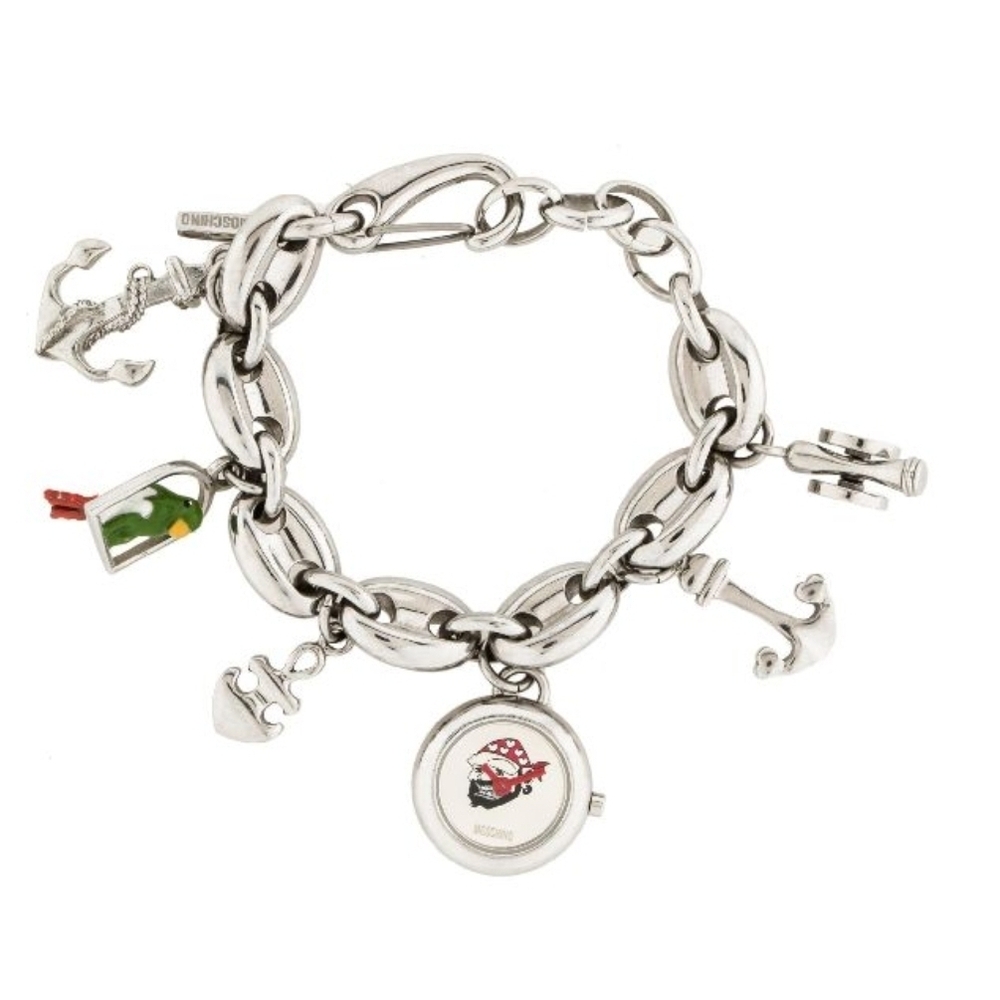 Moschino Silver Charm Bracelet Watch